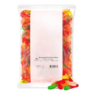 Albanese Mini Assorted Fruit Worms 5lb Bag Bulk